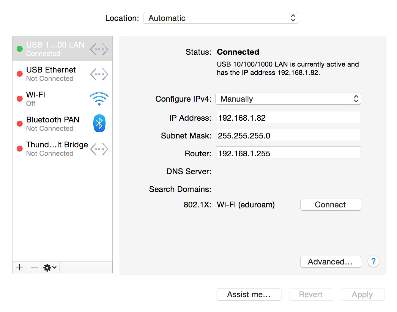 osx network config