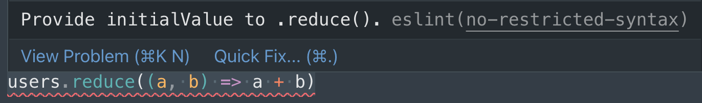 ESLint error in VSCode